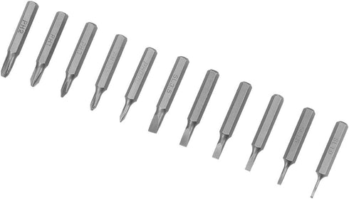 uxcell Screwdriver Bits Set 11pcs 5/32 Inch Hex Shank Phillips Slotted Screwdriver Bit Set 28mm Length S2 Screw Driver Kit Tools...