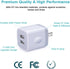 Charger Block, USB Wall Charger, Double USB Fast Charging Cube Block charger Box, 2.1A Phone CHARGER Power Adapter 3Pack for iPhone 16 15 14 13 12...