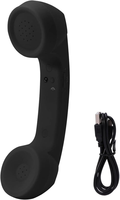 Cordless Telephone Handset, Retro Wireless Mobile Phone Telephone Handset Receivers Headphones Radiation Proof Stereo Convenient Call Cell Phone(B...