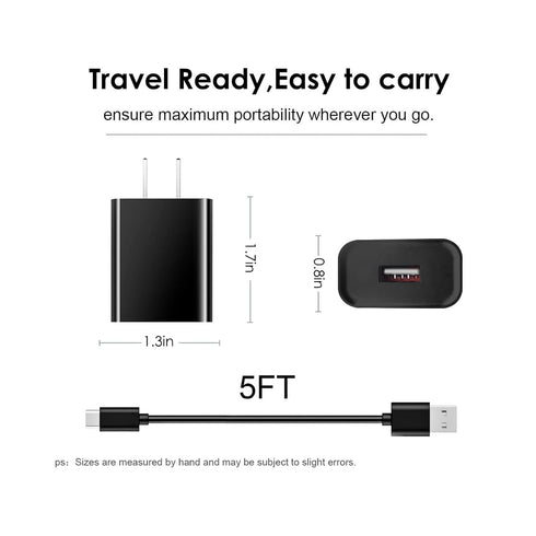 Fast Wall Charger Adapter USB C Charging Cable Cord for T-Mobile REVVL 6 PRO 5G/REVVL V+ 4 4+ 2 Plus 4 Plus/Revvlry+, Cat S62 Pro S62 S61 S52 S22,...