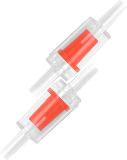 10PCS Red Oxygen Pump Air Line Check Valve Aquarium Air Check Valve Fish Tank Oxygenator One Way Air Check Valve for Aquarium Supplies Accessories...