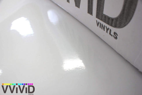 VVIViD White Gloss Car Wrap Vinyl Roll with Air Release Adhesive (1ft x 5ft)...