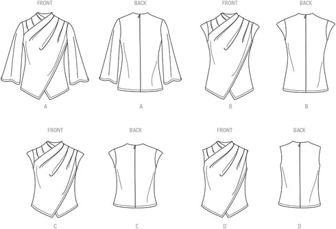 Simplicity Misses' Tops Sewing Pattern Packet, Design Code S9783, Sizes 6-8-10-12-14, Multicolor...