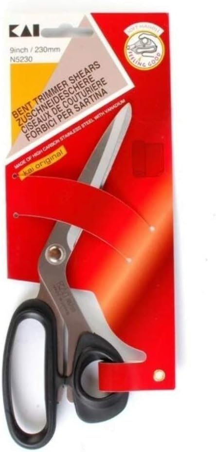 kai 9in Bent Trimming Shears, Stainless Steel...