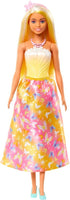 Barbie Royal Doll with Brightly Highlighted Fantasy Hair, Colorful Accessories, Yellow Ombre Bodice & Butterfly-Print Skirt...