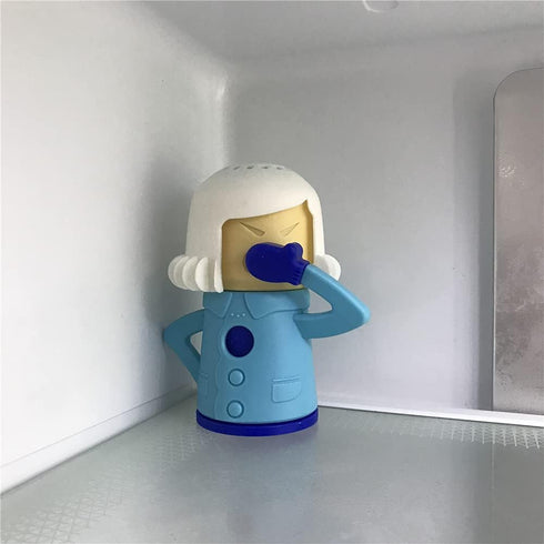 Chilly Mama Fridge Deodoriser, Angry Mama Fridge Cleaner, Freezer Odor Freshener Remover, Add Baking Soda Reusable Cute Kitchen Gadgets......