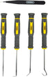 General Tools 5 Piece Precision Probe, Pick and Tweezer Set for Crafts, Hobbies, and Electronics - Hand Tools - Black...