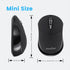 Perixx PERIMICE-802B Wireless Bluetooth Mouse - Portable Design for Windows, iOS, and Android Tablet - Black Rubber Black...