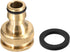 uxcell Brass Faucet Tap Quick Connector G1/2 G3/4 Female Thread Hose Pipe Socket Adapter Fitting for Garden Irrigation System...