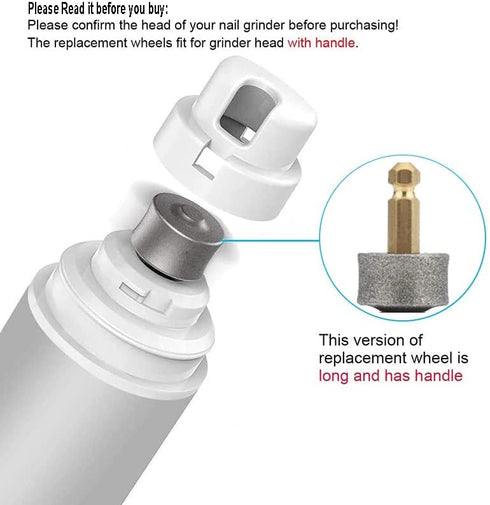 3Pcs Dog Nail Grinder Replacement Pet Nail Grider Polisher Wheel Head Professional Spare Grinding Head for Dog Cat Pet Toenail Paws Electric Claw ...