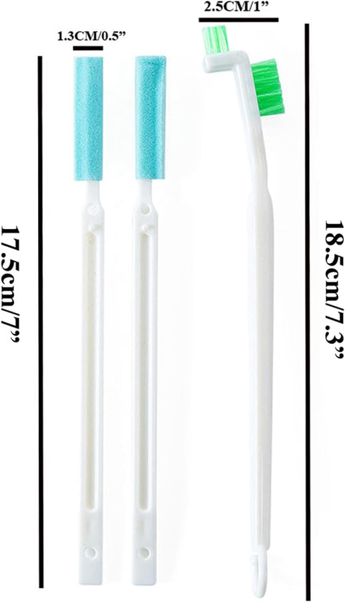Mini Bottle Brushes for Cleaning with Little Flat Detail Scrubbers, Tiny Split Crevice Crack Cleaner for Small Groove Gap Corner of Cap Lids, Wind...