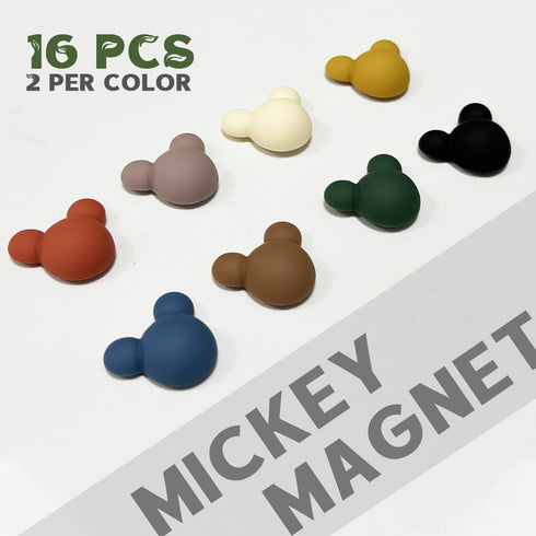 16pcs - Frosted Cute Magnets, Small Colorful Powerful Decorative Magnets, Office Magnets, Locker Magnets (16 Pcs-Mickey)......