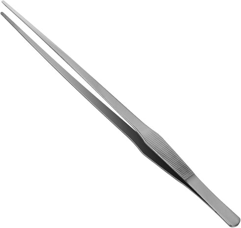 AHIER Kitchen tweezer Stainless Steel, 15inch Long tweezer with Precision Serrated Tips for Surgical, Cooking Pincette for Sea food, Bar Tweezer...