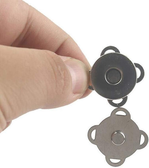10 Sets Sew in Magnetic Bag Clasps Button Snaps Clasps Magnet Button for Purses Handbag Clothes Scrapbooking Closure Fastener Sewing Craft DIY (Si...