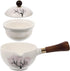 UPKOCH Tea Set Japanese Tea Set Teapot with Infuser Teapot Blooming and Loose Leaf Tea Maker with Wooden Handle Asian Kitchen Tea Kettle Style 1 T...