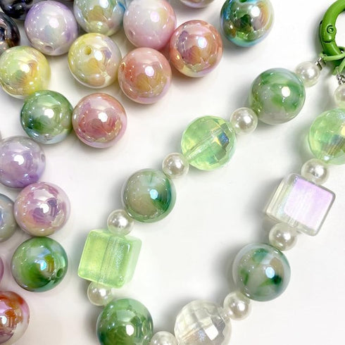 16mm Acrylic Beads Color Plated Cloud Beads Two-Color Gradient Cloud Beads for DIY Phone Chain, Key Chain,Bracelet,Necklace,Car Hanging(ab Cloud)...