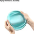 Collapsible Bowls, GLE2016 Silicone Collapsible Food Storage Containers with Lids for Camping, Round Silicone Lunch Containers, Microwave, Dishwas...