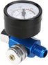 Air Pressure Regulator, Fydun 1/4” Spray Paint Gun Air Pressure Regulator Pressure Gauge Pneumatic Tool Accessory for Air Inlet Joint of Pneumatic...