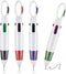 Retractable Shuttle Pens, 4 Count 4-in-1 Multicolor Ballpoint Pens 1.0mm Retractable Pens with Carabiner Clip Ballpoint Gift Pens for Office Schoo...