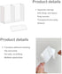 4PCS medium Wall Mount Storage Box, 4 Compartment Transparent Plastic Makeup Brush Lipstick Holder Self-Adhesive Pen Holder Makeup...