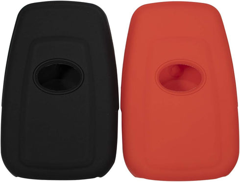 Lcyam Key Fob Cover Case for 2019-2022 Toyota Corolla Hatchback RAV4 XLE Prius 3 Button Smart Key , Black Red...