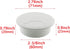 2PCS 60mm Desk Wire Cord Cable Grommets Hole Cover for Office PC Desk Cable Cord Organizer Plastic Cover, White...