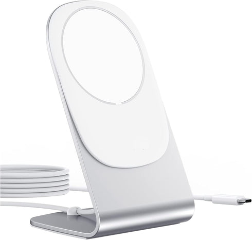 Magnetic Wireless Charger, Fast 15W Wireless Charging Station/Pad, Qi-Certified, Compatible with iPhone 13/12/11/11 Pro Max/XS, Galaxy S20/S10, Ai...