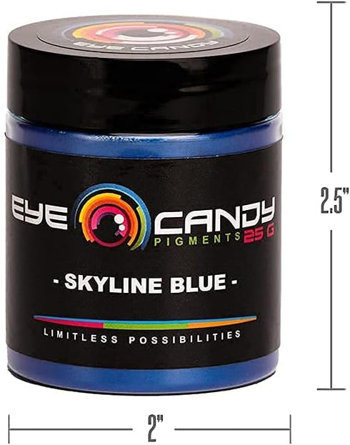 Eye Candy Premium Blue Mica Powder Pigment (25g) | Multipurpose DIY Arts and Crafts Additive | Acrylic Pouring, Woodwork, Epoxy, Resin, Bath Bombs...