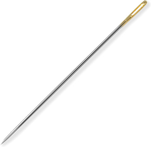 Dritz Gold-Eye Big Stitch Quilting Needles, Size 5, 12 Count,Silver...