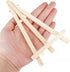 5 Pack 4.9" Mini Wood Display Easel, Natural Wooden Tripod Holder Stand for Displaying Small Canvases, Business Cards, Photos...