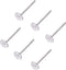 Craftdady 500Pcs Stainless Steel Earring Posts 4mm Flat Pad Blank Tray Stud Earrings for Jewelry Making...