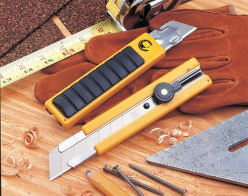 OLFA 25mm Extra Heavy-Duty Utility Knife (H-1) - Multi-Purpose Custom Cutting Depth Utility Knife w/ Anti Slip Grip & Snap-Off Blade, Replacement ...