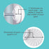 Toddleroo by North States - Safety Gate Wall Guards: Pressure Mounted Baby Gate Wall Protector - Pack of 4 - White...