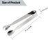 Ice Tongs Sugar Cubes Tongs - 12 Pack Stainless Steel Small Serving Tongs for Appetizers Coffee Tea Party...