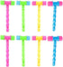 NUOBESTY 8pcs Hammer Pounding Toys, Plastic Squeaky Hammer Toy Musical Pounding Toy Beating Gavel Mallet Toys Educational Toys Random Color...