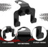 8Pcs 2 in 1 Car Rear Seat Hook and Coaster Combination,Car Coasters,Hook Bracket Stronger Load Bearing Capacity Hexagon Embossed Design Coaster No...
