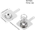 uxcell 50 Pairs AA Battery Positive Negative Conversion Spring Contact Nickeling Plate 11.28mmx11.5mm...
