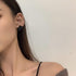 1 Pair Artist Bow Tie Ribbon Stud Earrings for Women Black Daily Bow Earring Jewelry (1 Pair Black)...