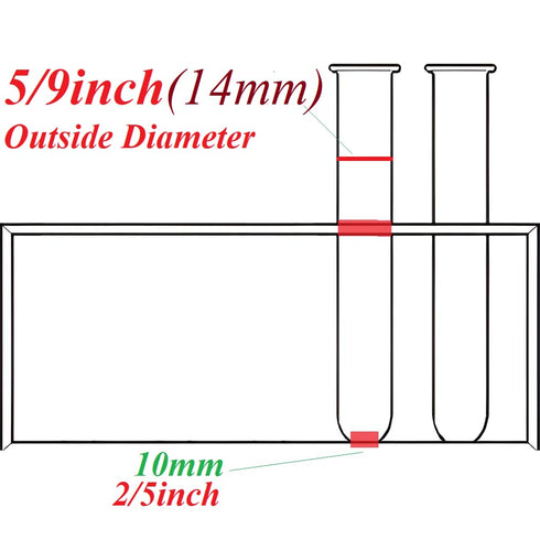2 Pack Acrylic Test Tube Rack, 24Wells, for 5/9“ OD Tube (13 ±0.1mm?MAX for 14mm) Centrifuge Tube Holder for Labortory Holder Lab Test Tube Transp...