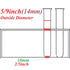 2 Pack Acrylic Test Tube Rack, 24Wells, for 5/9“ OD Tube (13 ±0.1mm?MAX for 14mm) Centrifuge Tube Holder for Labortory Holder Lab Test Tube Transp...