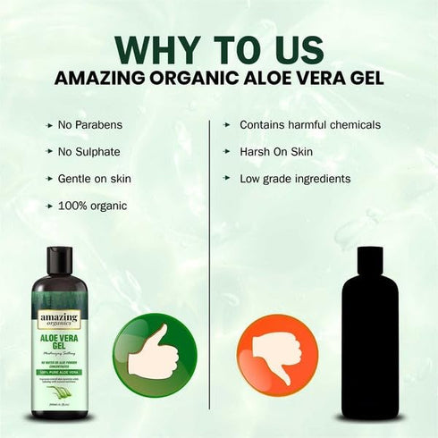 Aloe Vera Gel for Face & Body - Soothing and Hydrating, Natural Skincare Solution...