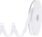 White Ribbon 120 Yards 3/8 Inch Thin White Satin Ribbon Polyester Fabric Ribbon for Gift Wrapping Flower Bouquet Bow Making Wedding Party Birthday...