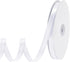 White Ribbon 120 Yards 3/8 Inch Thin White Satin Ribbon Polyester Fabric Ribbon for Gift Wrapping Flower Bouquet Bow Making Wedding Party Birthday...