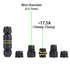IP68 Waterproof 2 Way 2 Pin Junction Box Electrical Cable Connector,5 Pack 17.5A 400V M16 Wire Range(3.5-7mm) Used for Outdoor Rapid Maintenance E...