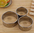 A Set of 3pcs Stainless Steel Dumplings Skin Cutter Packing Tool (8cm,7cm,6cm) Biscuit Plain Edge Round Maker Chinese Dumpling Cutter Pie Press Mo...