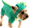 MEATCARE Dog Dinosaur Pattern Clothing Green Pet Clothing Suitable for Small and Medium Sized (Large)...