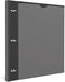 0.5 inch Telescoping 3 Ring Binder -1PCS-Black?1/2 inch Flexible Round Binder with Customizable Front Cover and Clear Catalog Pocket, Holds 8.5x11...