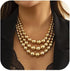 Jovono Chunky Gold Necklaces Beaded Statement Necklace Layered Bib Necklace Accessories for Women...