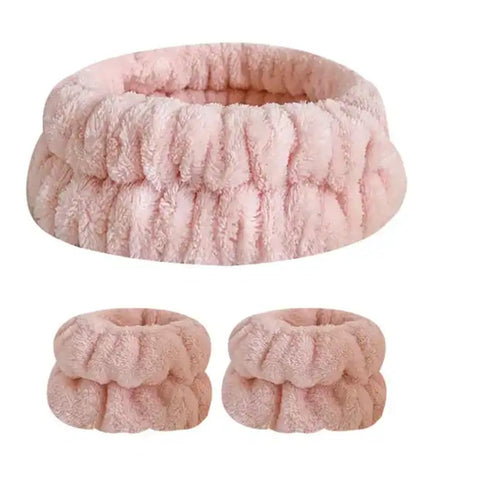 6 Pcs Micofiber Spa Sets Headbands and Wristband Towels for Washing your Face and Skincare Routines...