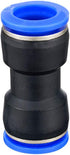 Metalwork Plastic Push to Connect Straight Union Pipe Tube Fitting, 10mm OD x 10mm OD, Straight Pneumatic Connector (Pack of 10)...